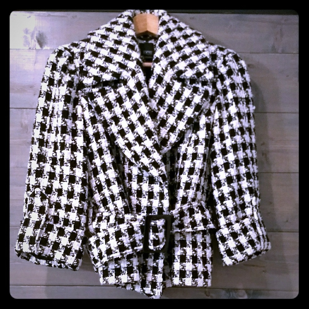 Black and White checkered Esprit jacket